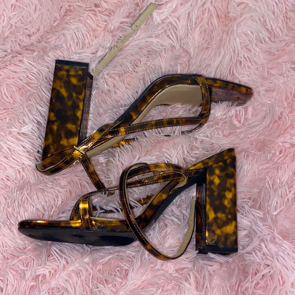 Chunky Leopard Print Heels